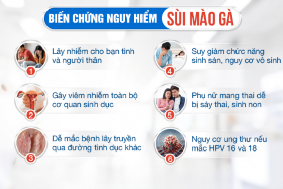 Những Ảnh Hướng Nếu Không Chữa Sùi Mào Gà Sớm